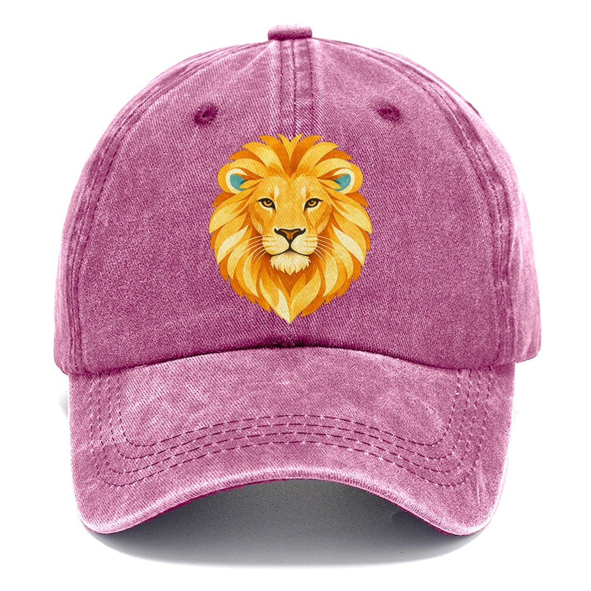 Golden Lion Head Classic Cap – Dusty Rose