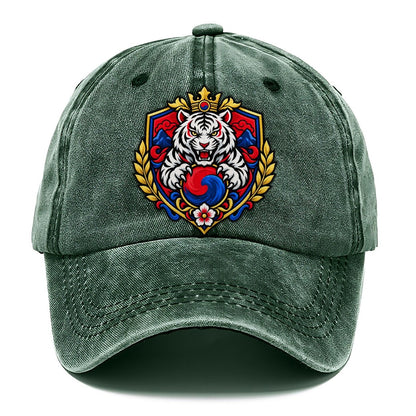 South Korea Heraldic Crest Country Logos Classic Cap – Forest Mist