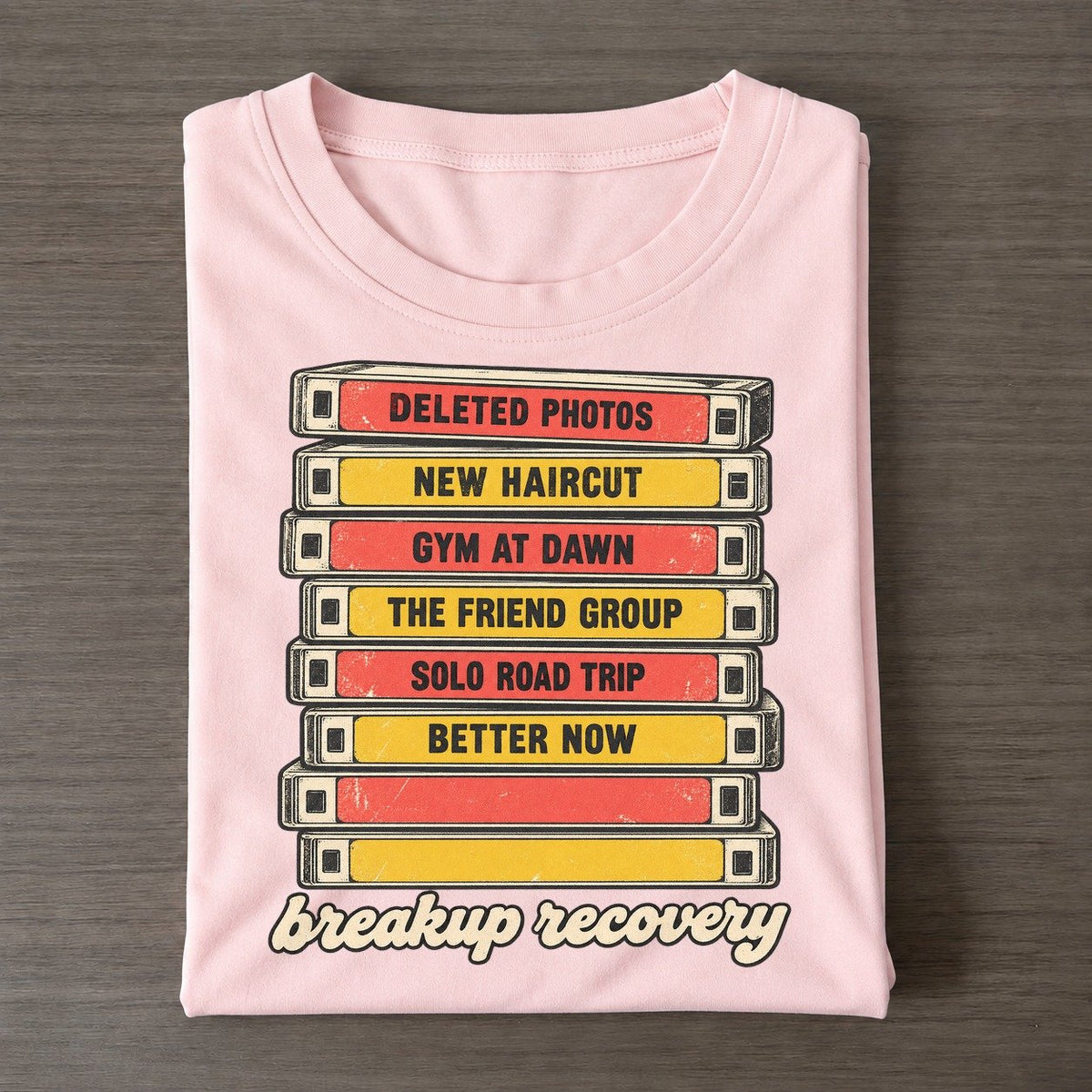 Breakup Recovery Rewind Shelf Classic T-shirt – Pink