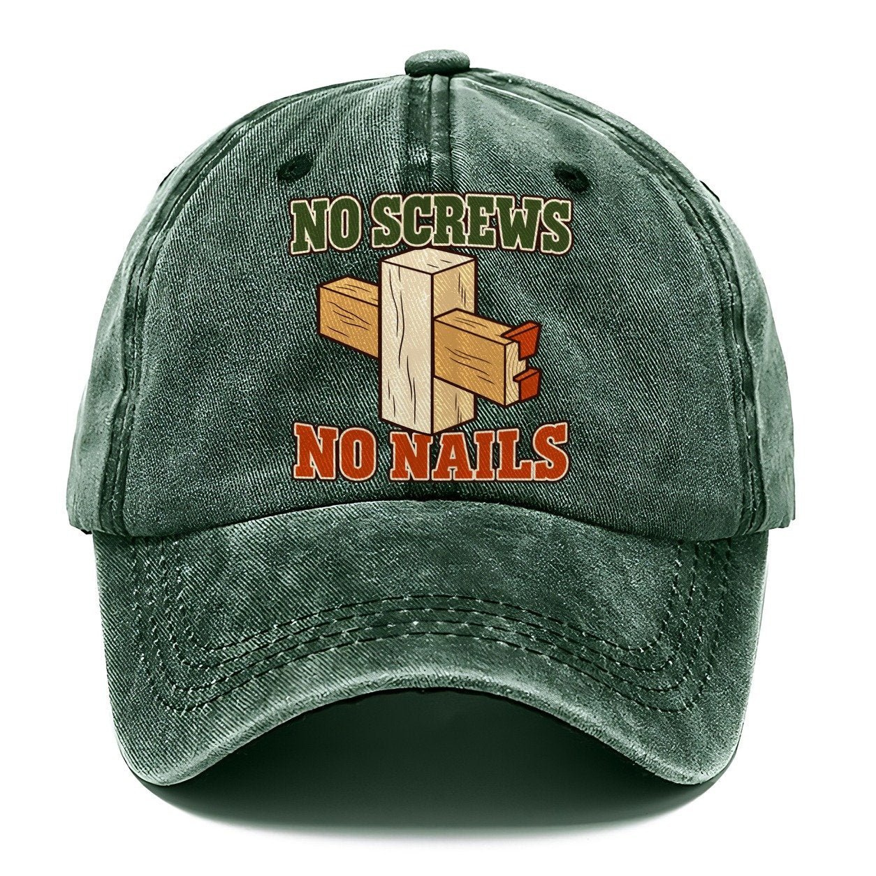 No Screws No Nails Woodworking Classic Cap – Forest Mist