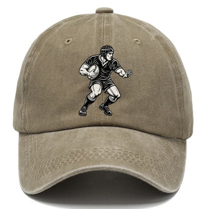 Rugby Sidestep Carry Global Sports Ink Figures Classic Cap – Warm Sand