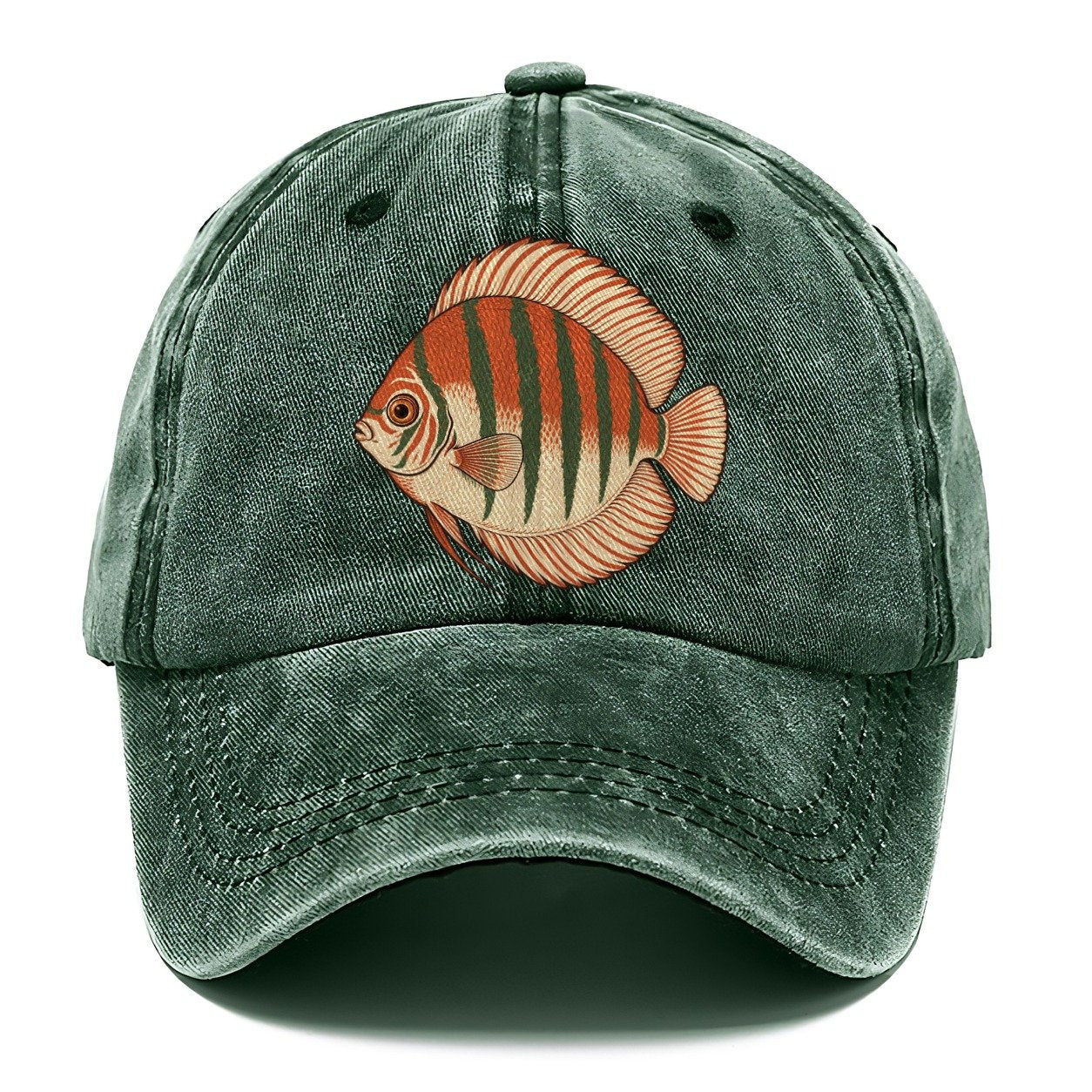 Discus Profile Study Aquarium Keeping Classic Cap – Forest Mist