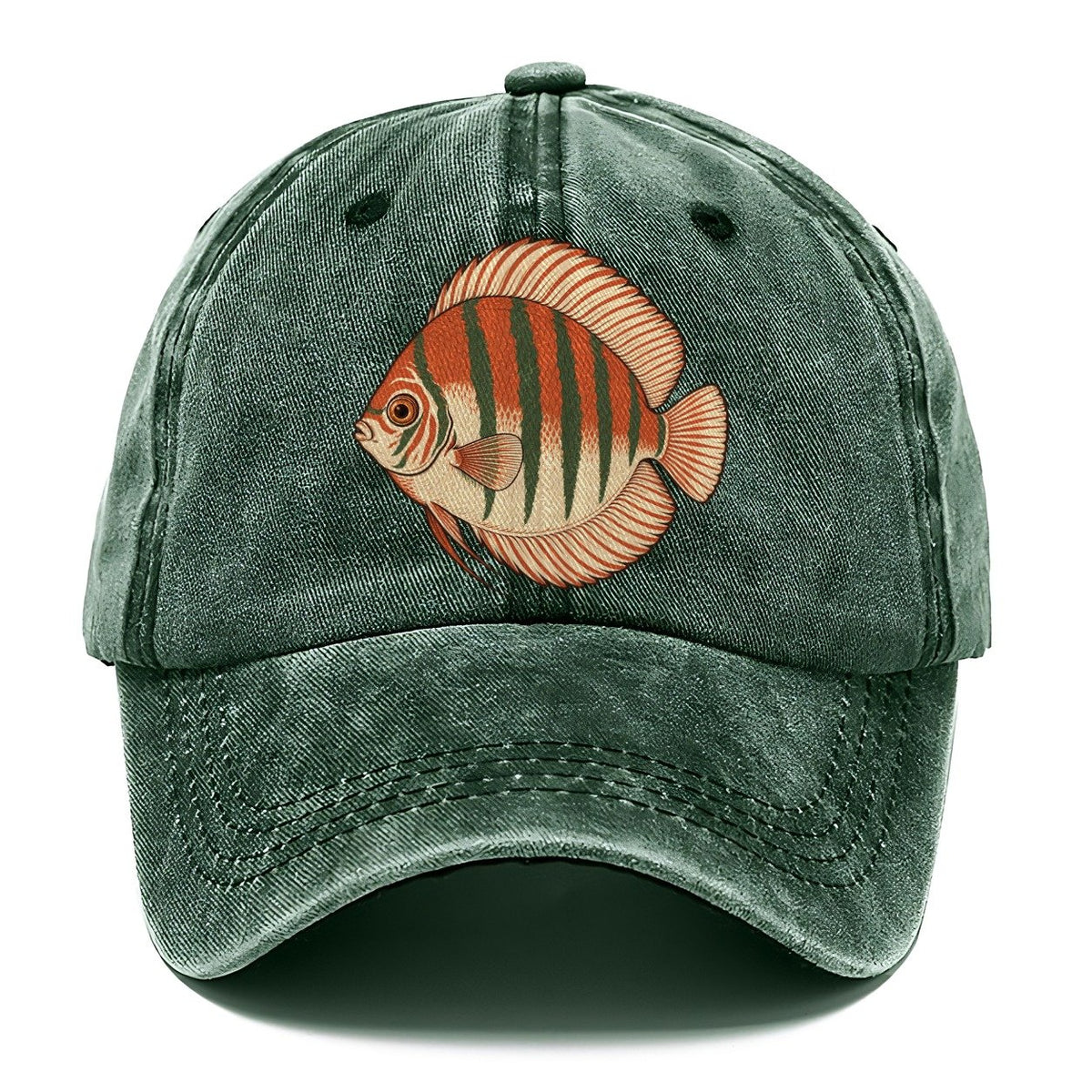 Discus Profile Study Aquarium Keeping Classic Cap – Forest Mist