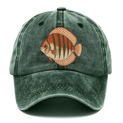 Discus Profile Study Aquarium Keeping Classic Cap – Forest Mist