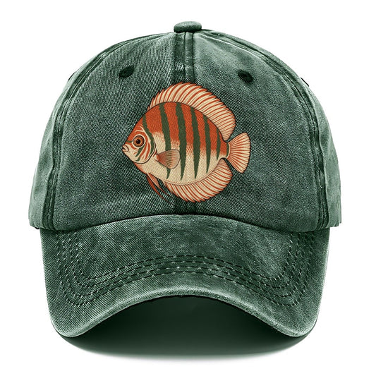 Discus Profile Study Aquarium Keeping Classic Cap – Forest Mist