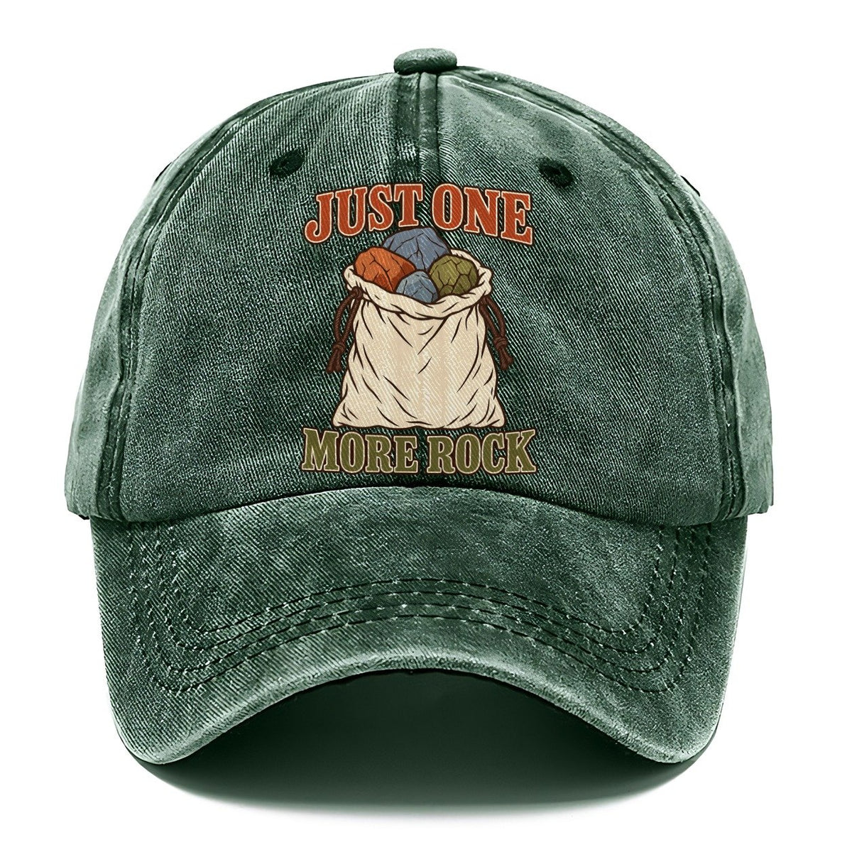 Just One More Rock Rocks And Minerals Classic Cap – Forest Mist