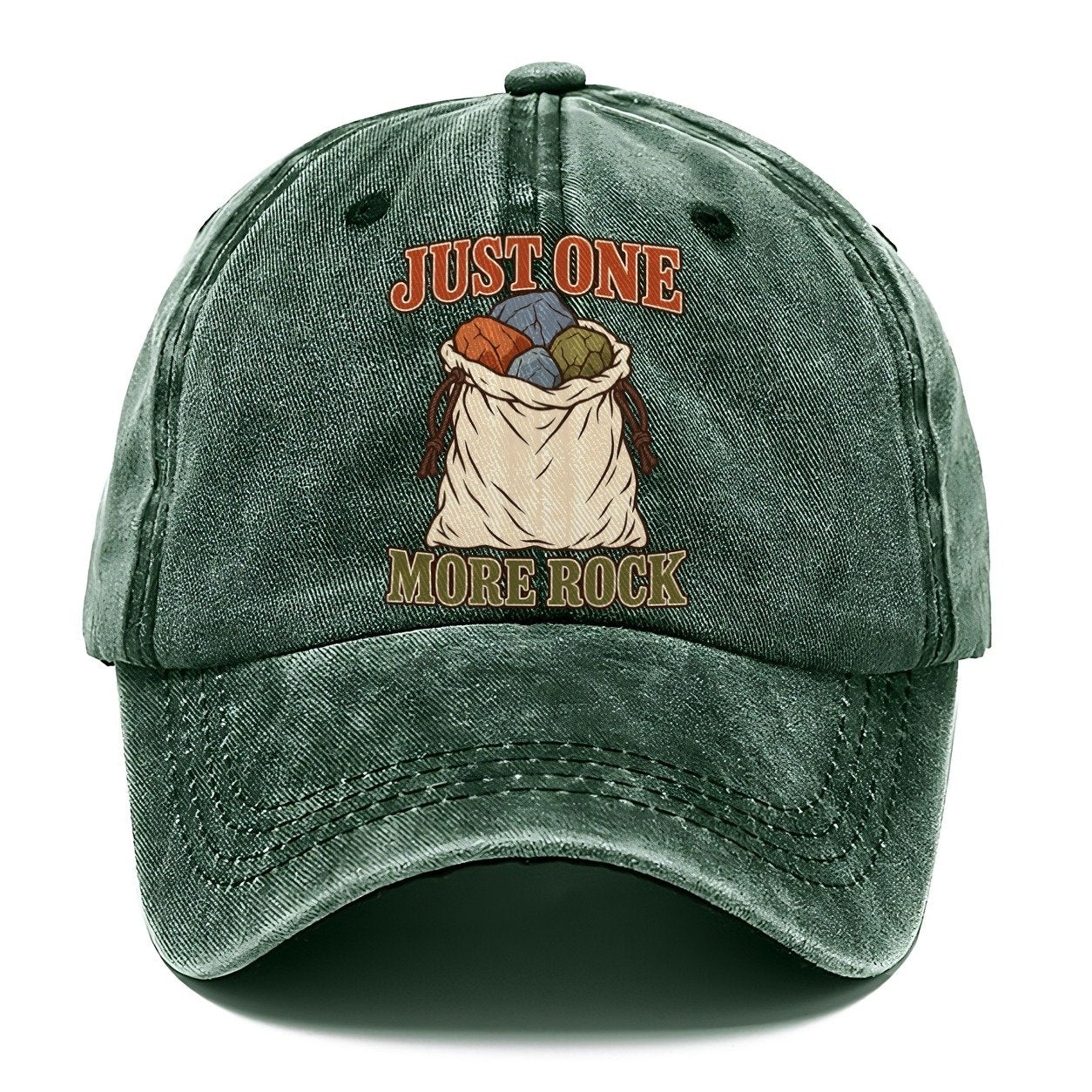Just One More Rock Rocks And Minerals Classic Cap – Forest Mist