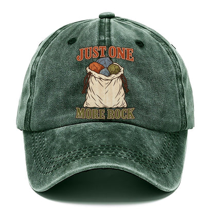 Just One More Rock Rocks And Minerals Classic Cap – Forest Mist