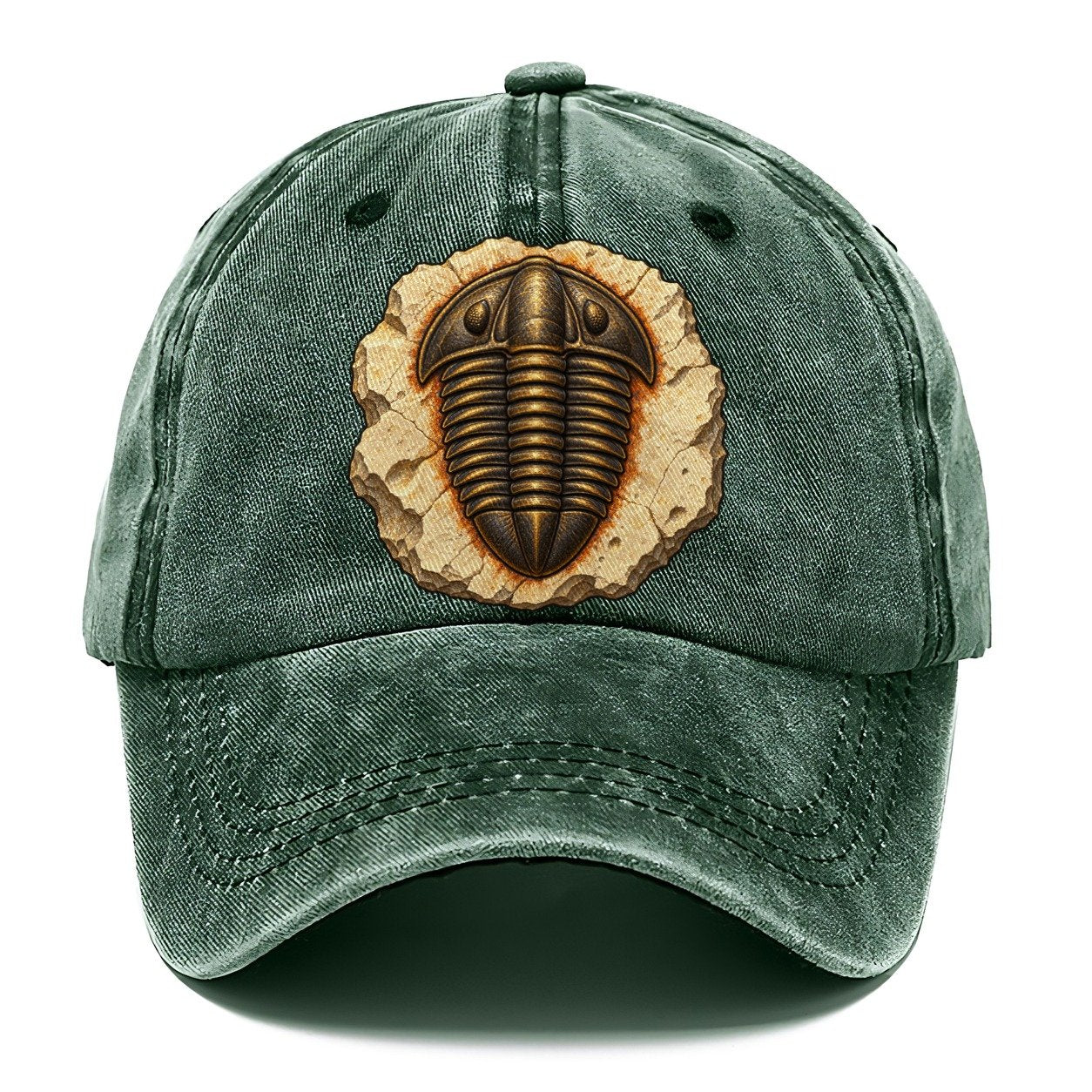 Trilobite In Limestone Rocks And Minerals Classic Cap – Forest Mist