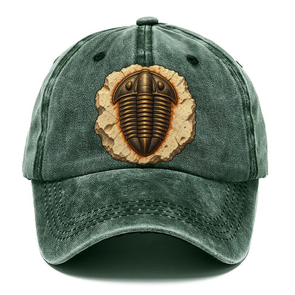 Trilobite In Limestone Rocks And Minerals Classic Cap – Forest Mist