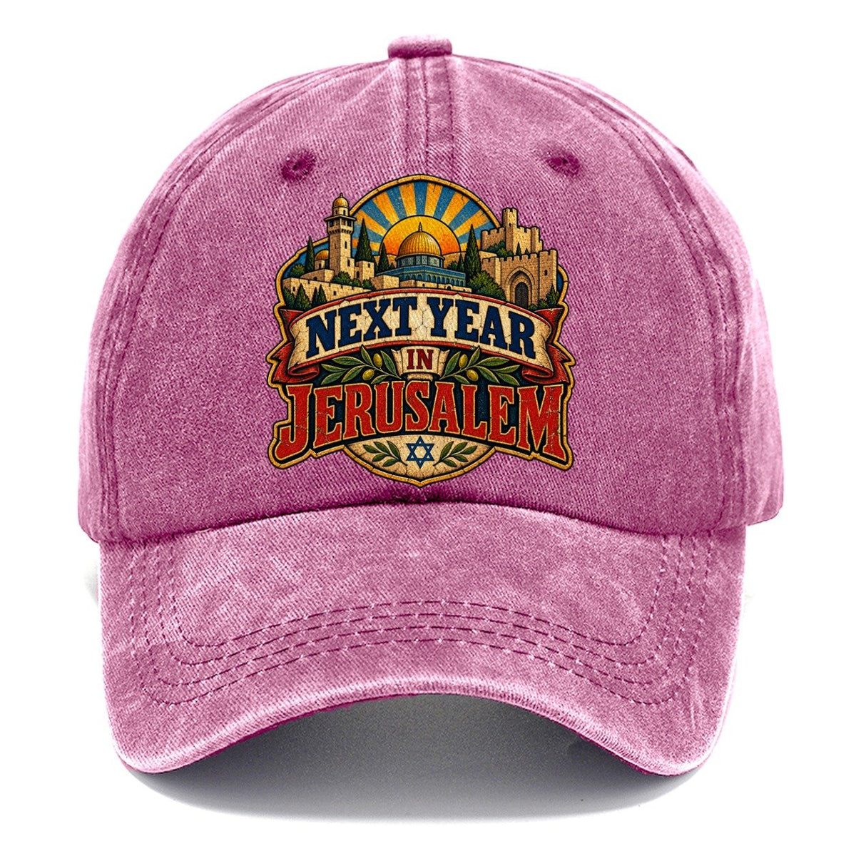 Next Year In Jerusalem Jerusalem Classic Cap – Dusty Rose