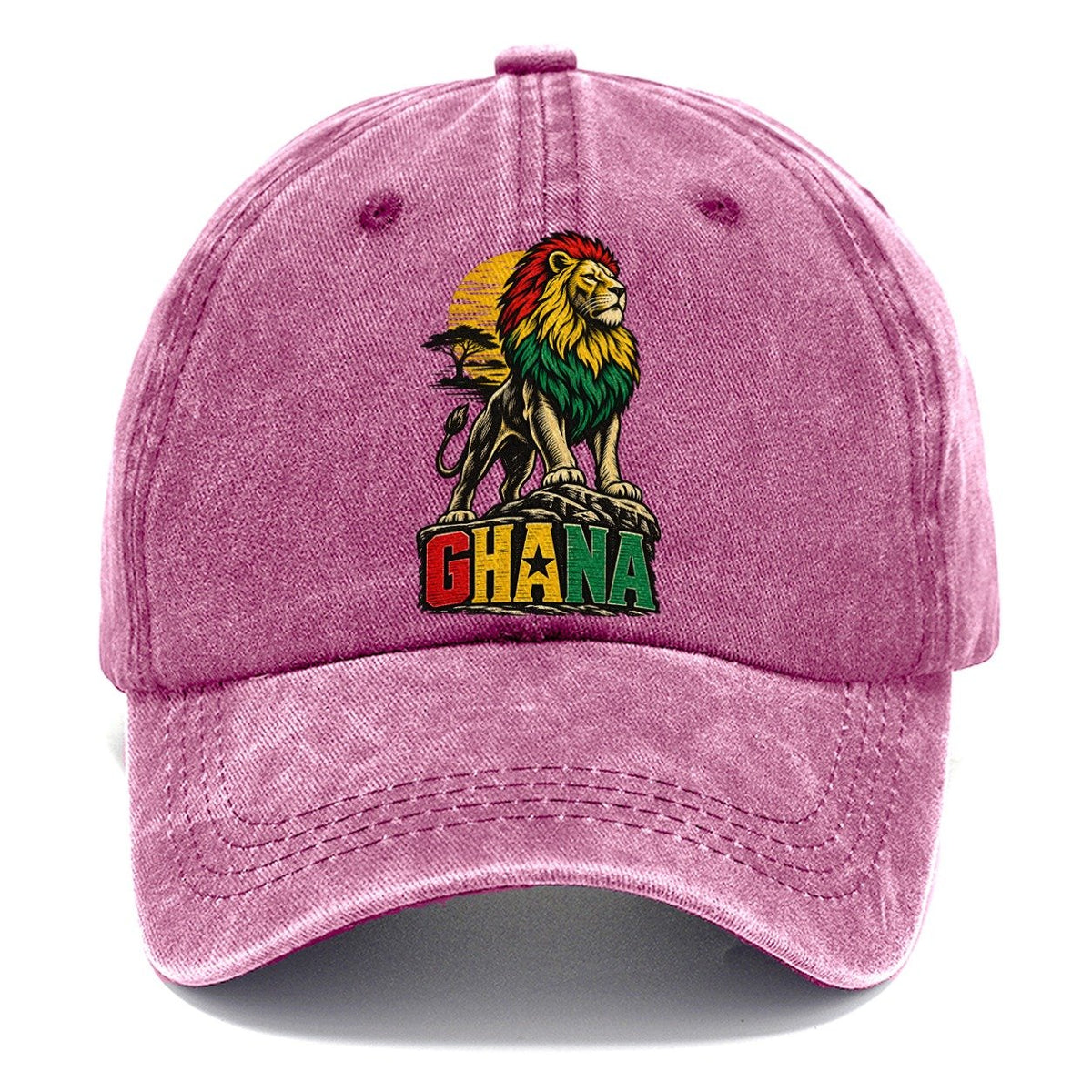 Ghana Lion Sunset Classic Cap – Dusty Rose