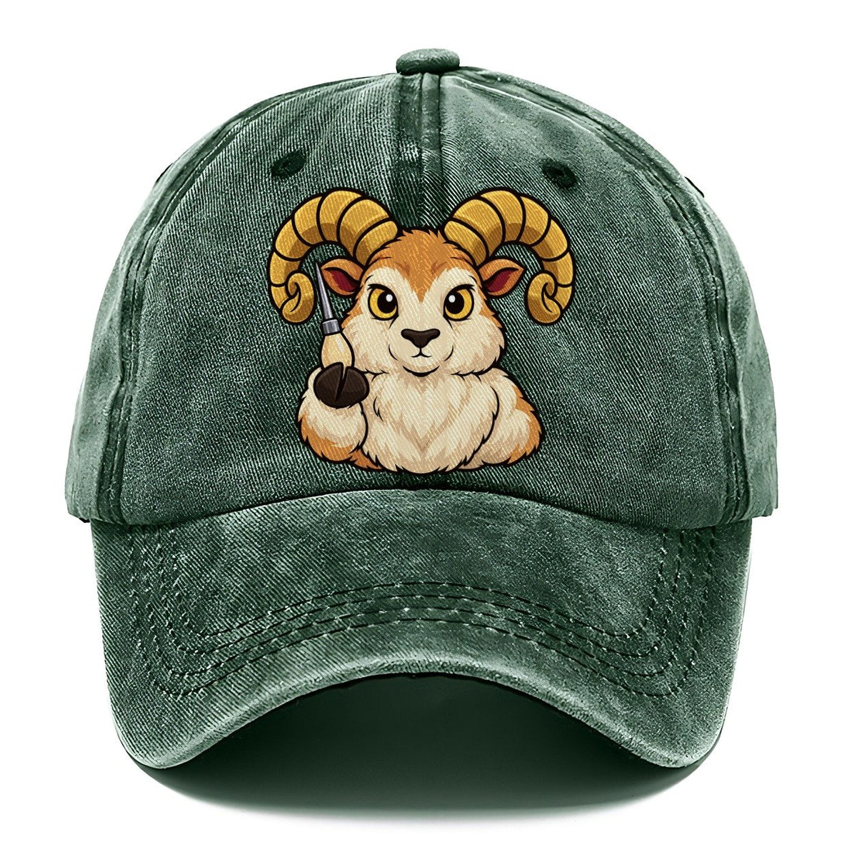 Ram With An Awl Leathercraft Classic Cap – Forest Mist
