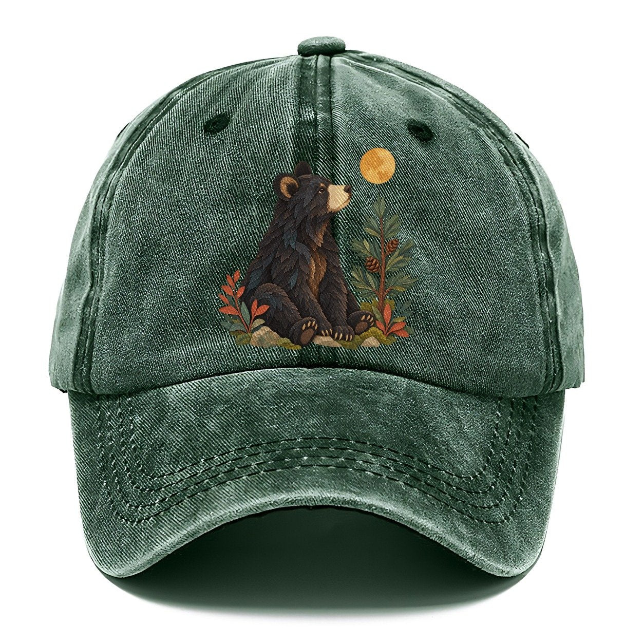 Small Bear Pine Moon Gentle Wild Classic Cap – Forest Mist