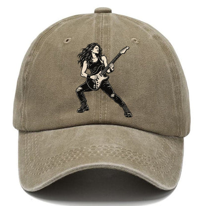 Electric Guitar Bent Note Global Music Ink Figures Classic Cap – Warm Sand