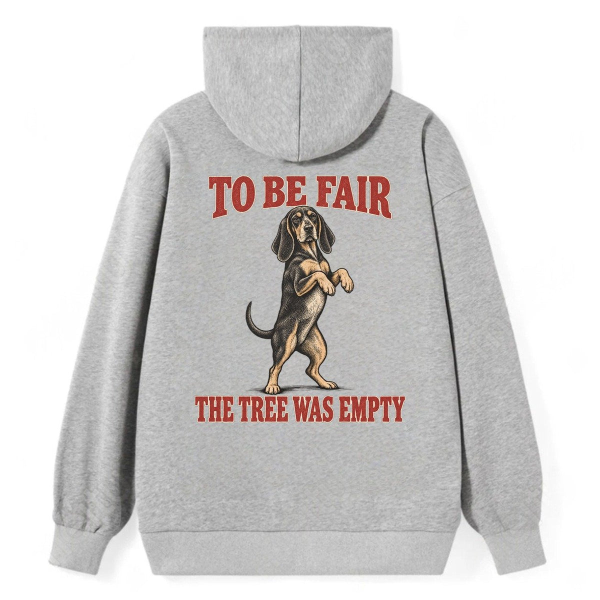 Black And Tan Coonhound Dog Declarations Classic Pullover Hoodie – Grey