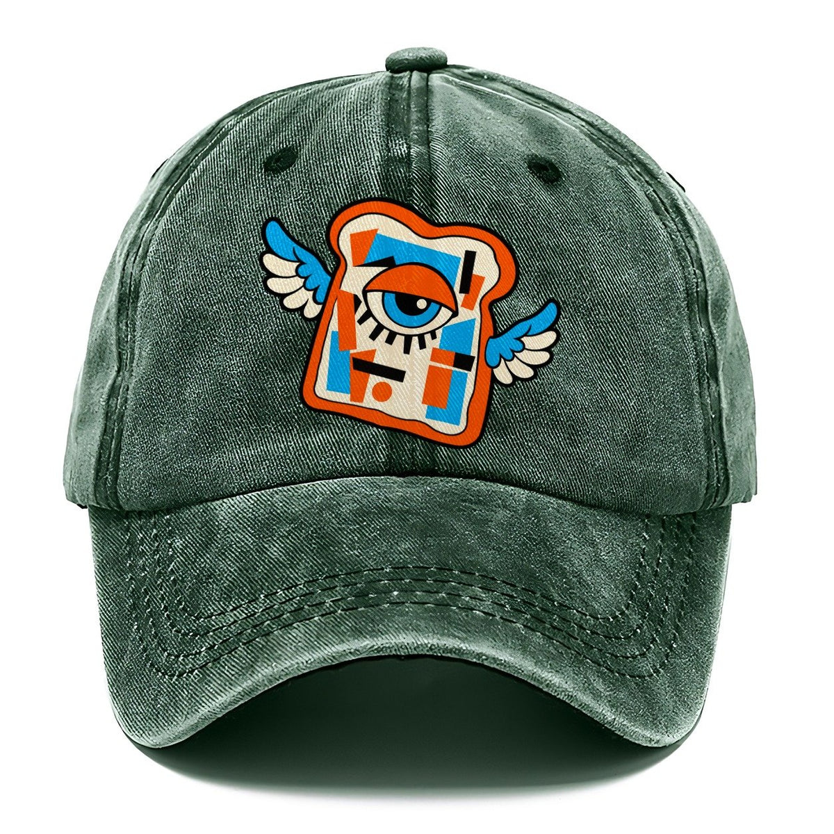 Toast With Wings Crazy Styles Classic Cap – Forest Mist
