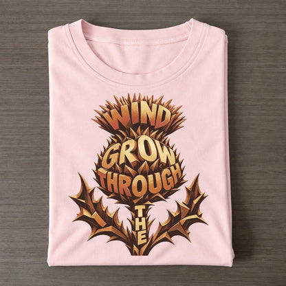 Thistle Bloom Letter Sculpture Classic T-shirt – Pink