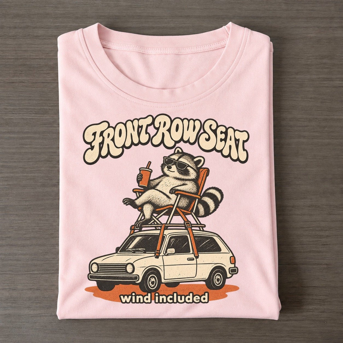 Front Row Seat Raccoons Off Duty Classic T-shirt – Pink