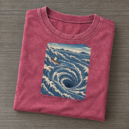 The Fountains Of The Great Deep The Great Deep Vintage T-shirt – Raspberry