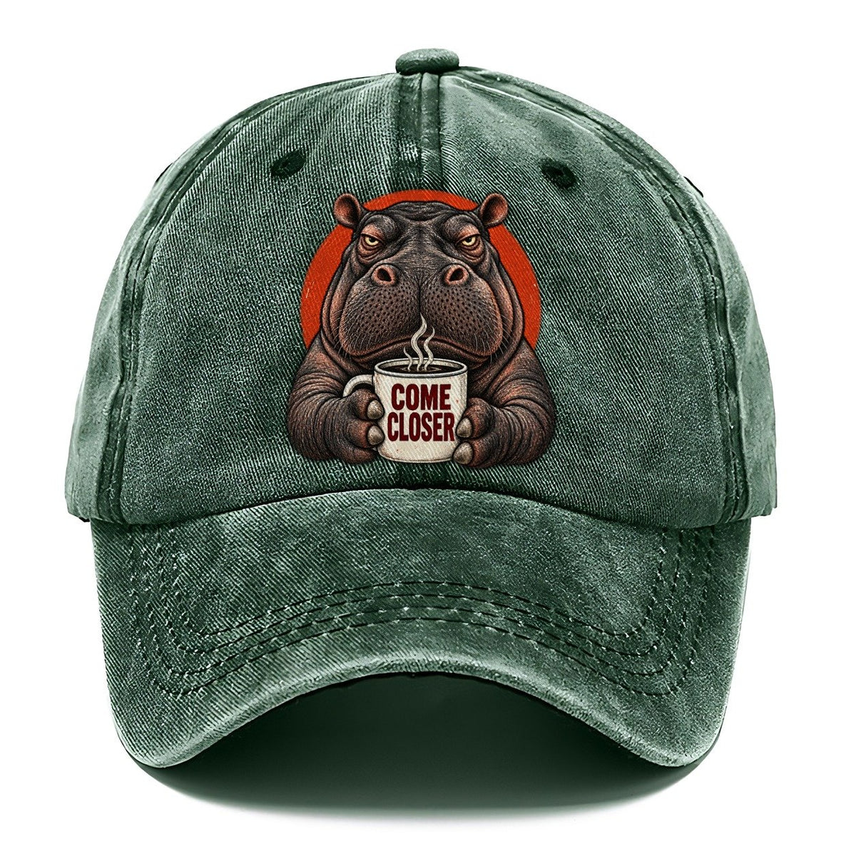 Hippopotamus Mug Truths Classic Cap – Forest Mist