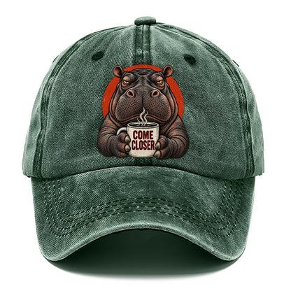 Hippopotamus Mug Truths Classic Cap – Forest Mist