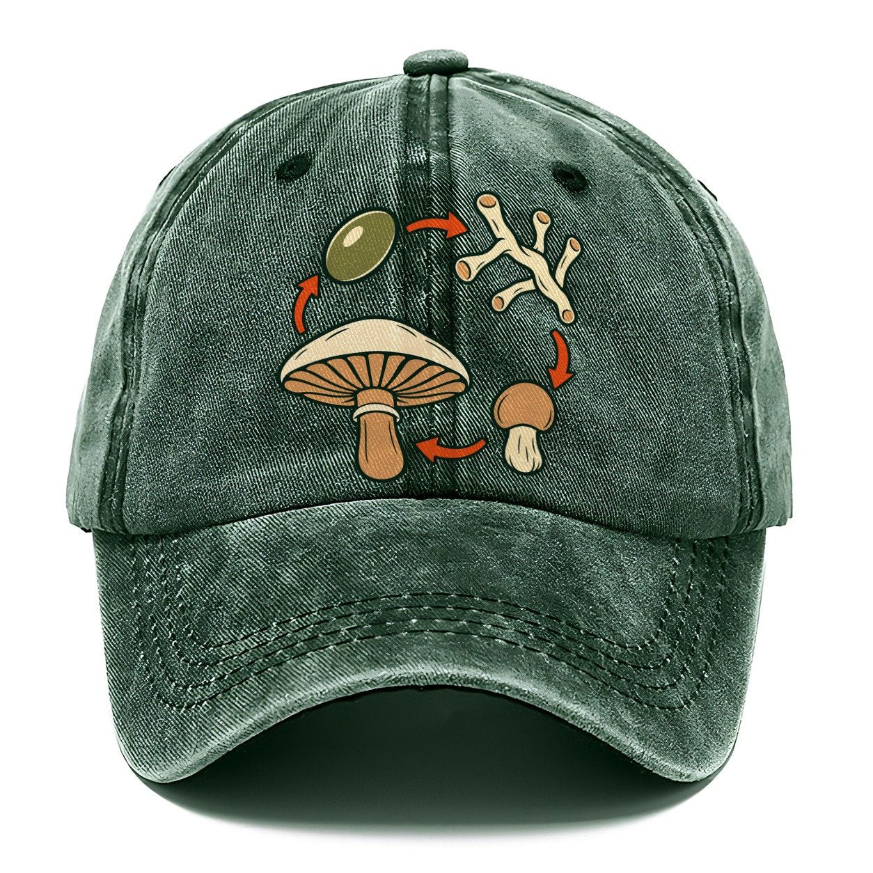 Fruiting Cycle Ring Foraging And Mycology Classic Cap – Forest Mist