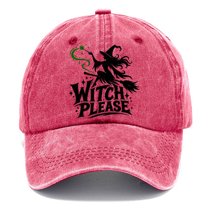 Witch Please Slogan Witch Magic Classic Cap – Pomegranate Blush