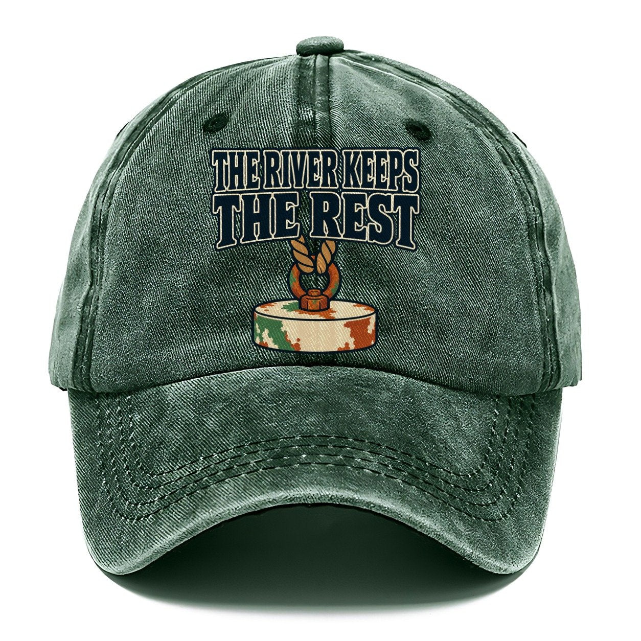 The River Keeps The Rest Treasure Hunting Classic Cap – Forest Mist