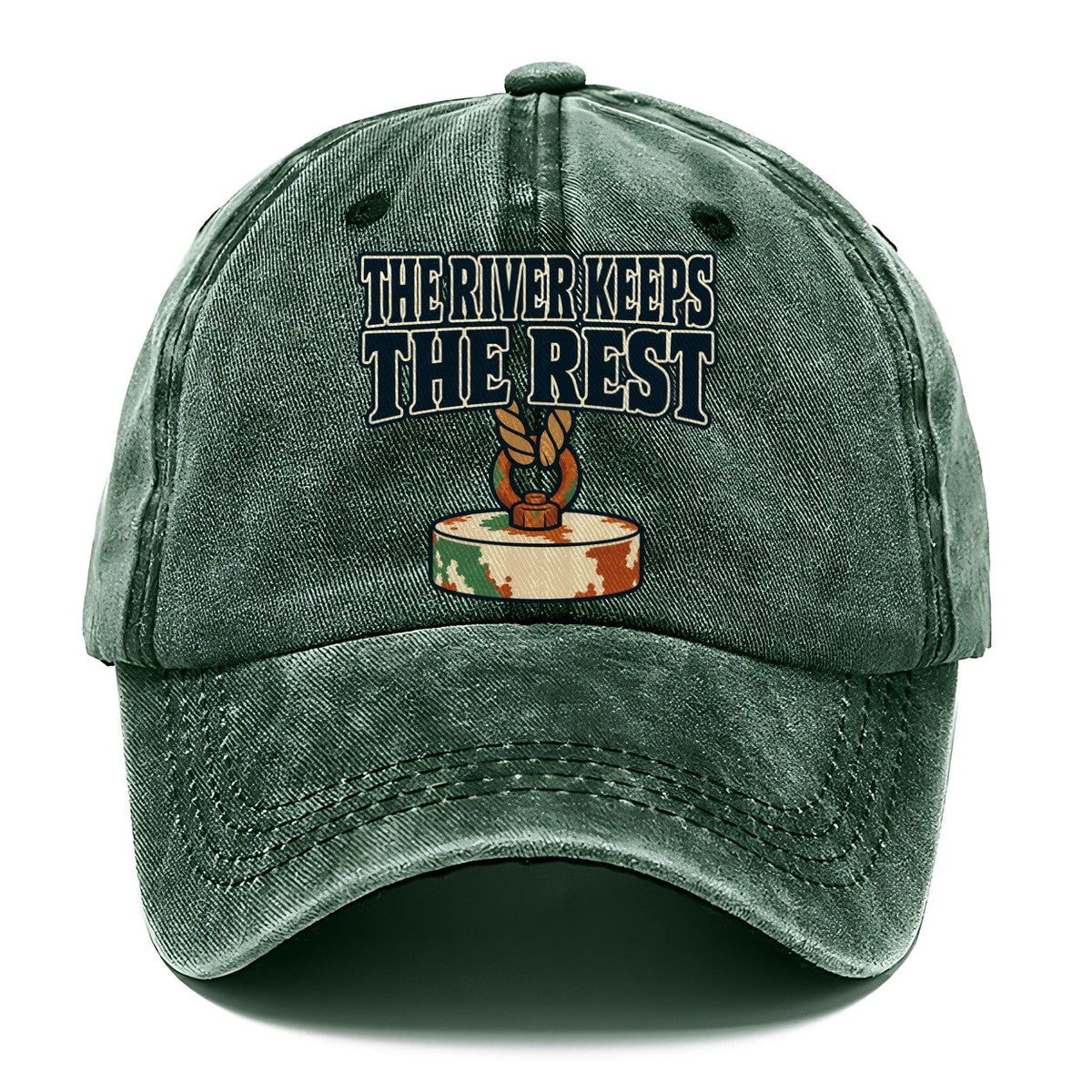 The River Keeps The Rest Treasure Hunting Classic Cap – Forest Mist