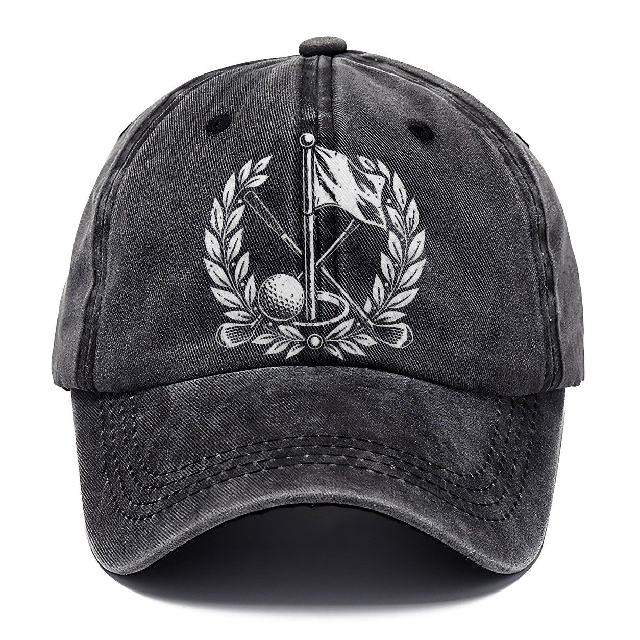 Flag And Ball Crest Golf Life Classic Cap – Graphite