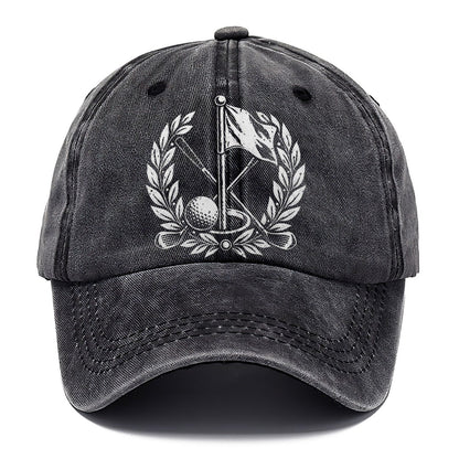 Flag And Ball Crest Golf Life Classic Cap – Graphite