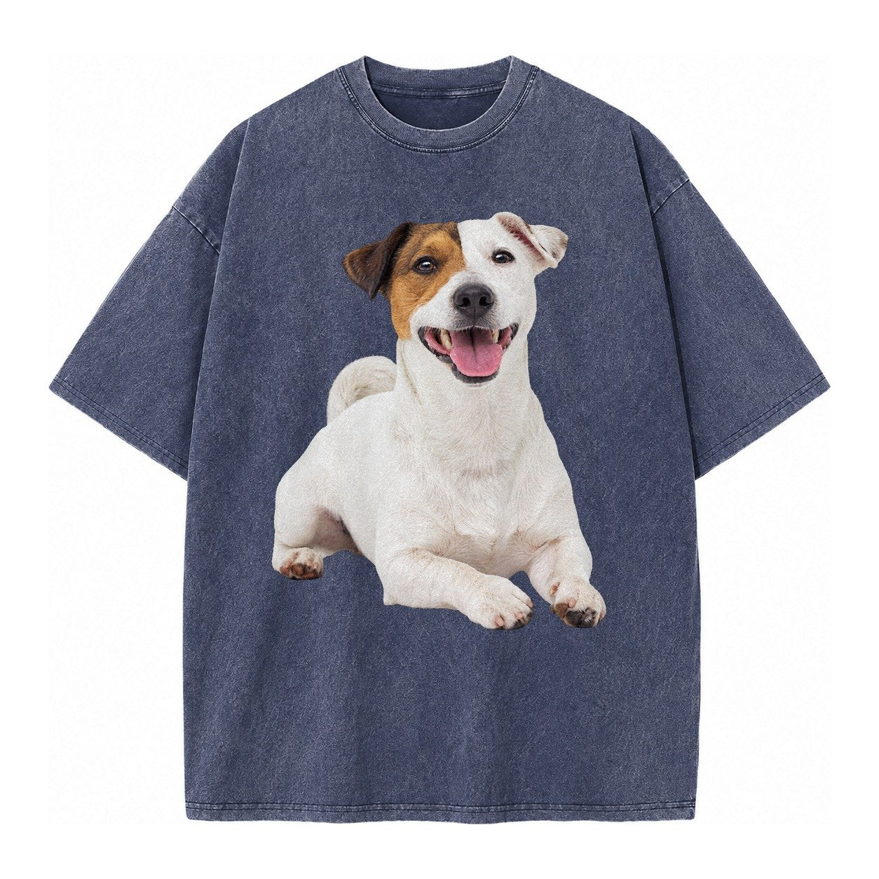 Jack Russell Terrier Dog Vintage T-shirt – Blue