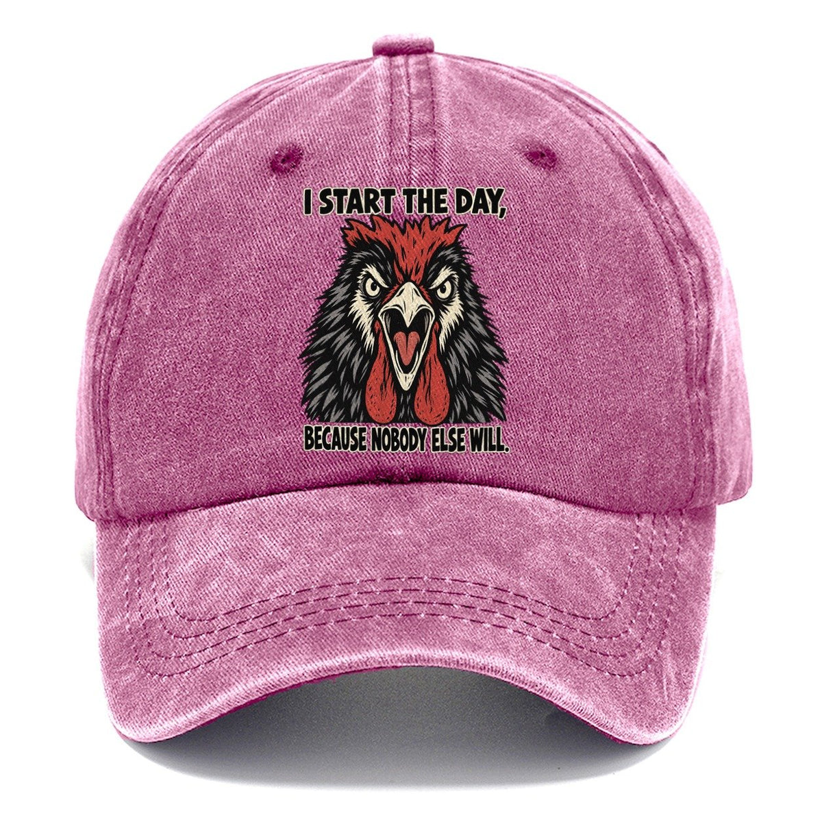 I Start The Day Feral Logic Classic Cap – Dusty Rose