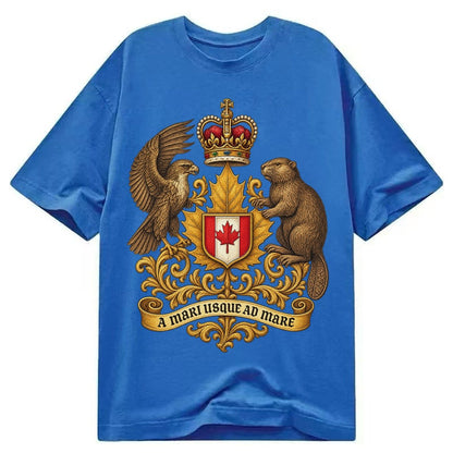 Canada Heritage Maple Badge Classic T-shirt – Blue