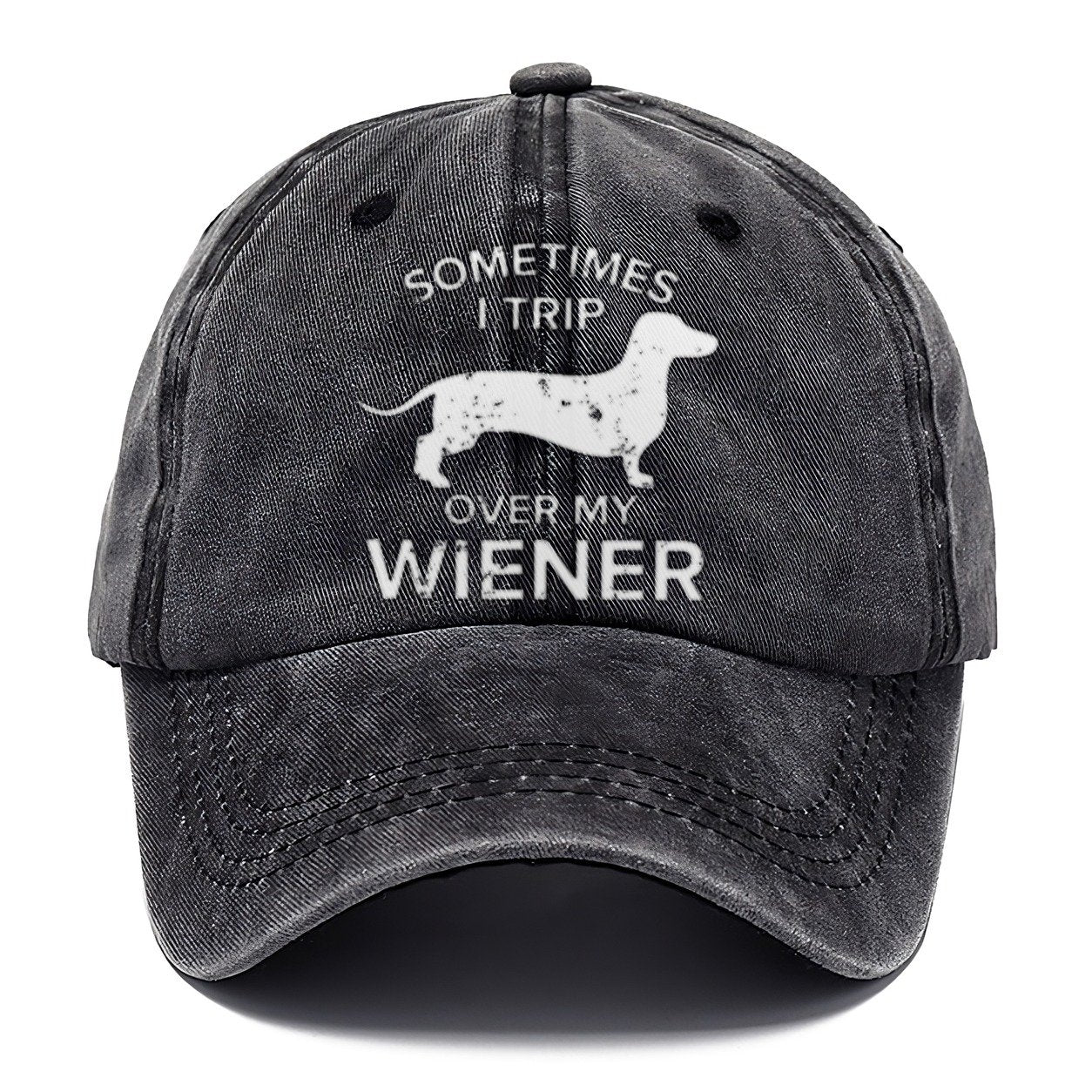 Sometimes I Trip Over My Wiener Classic Cap – Graphite