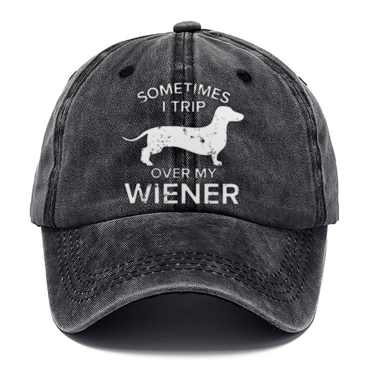 Sometimes I Trip Over My Wiener Classic Cap – Graphite