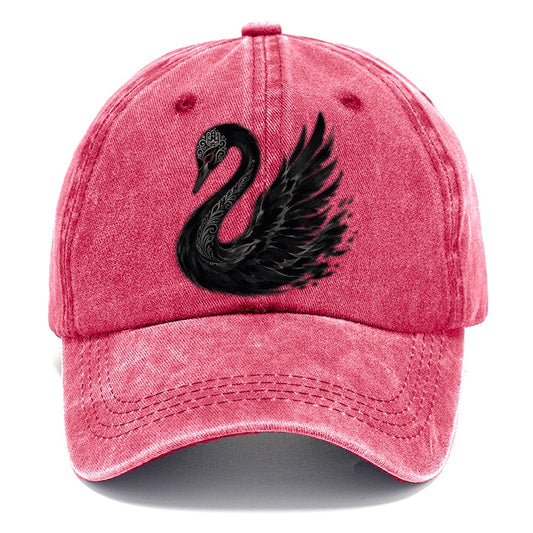 Hamsa Swan Gestural Marks Classic Cap – Pomegranate Blush
