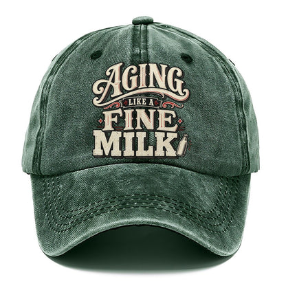 Aging Like A Fine Milk American Wit Classic Cap – Forest Mist
