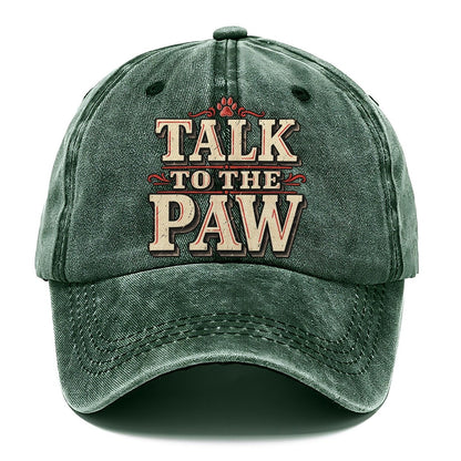 Talk To The Paw American Wit Classic Cap – Forest Mist