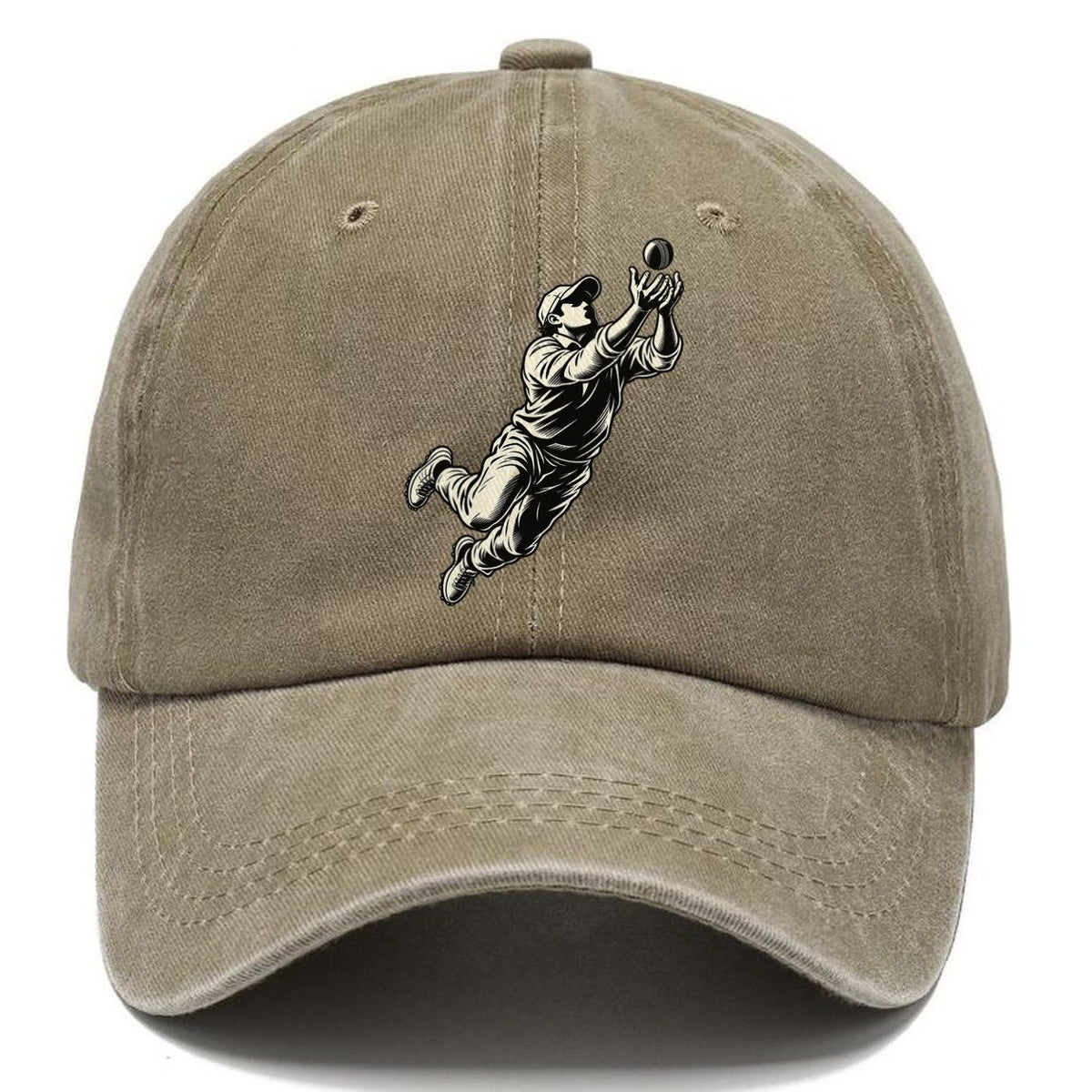 Cricket Diving Slip Catch Global Sports Ink Figures Classic Cap – Warm Sand