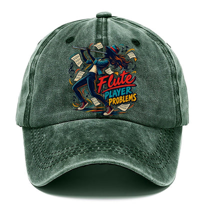 Flute Player Problems Music Instruments Classic Cap – Forest Mist