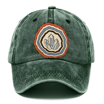 Agate Cross Section Rocks And Minerals Classic Cap – Forest Mist