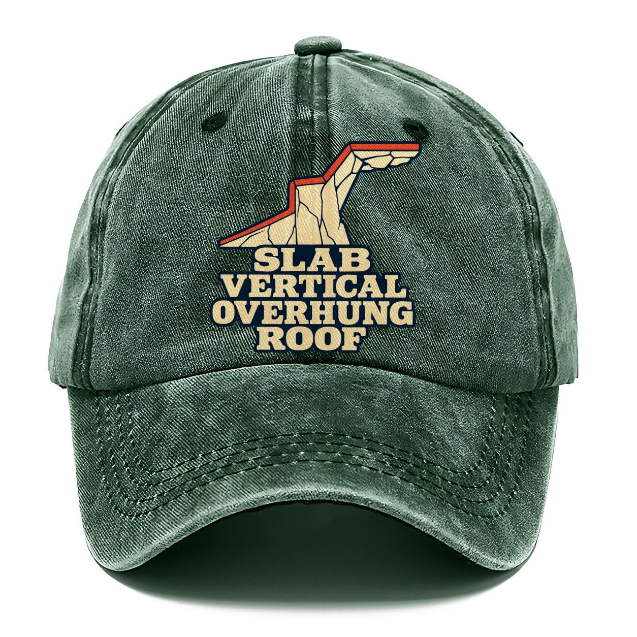 Wall Angle Words Rock Climbing Classic Cap – Forest Mist