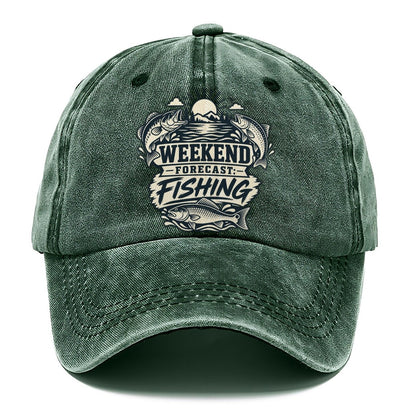 Weekend Forecast Fishing Fishing Elegant Classic Cap – Forest Mist