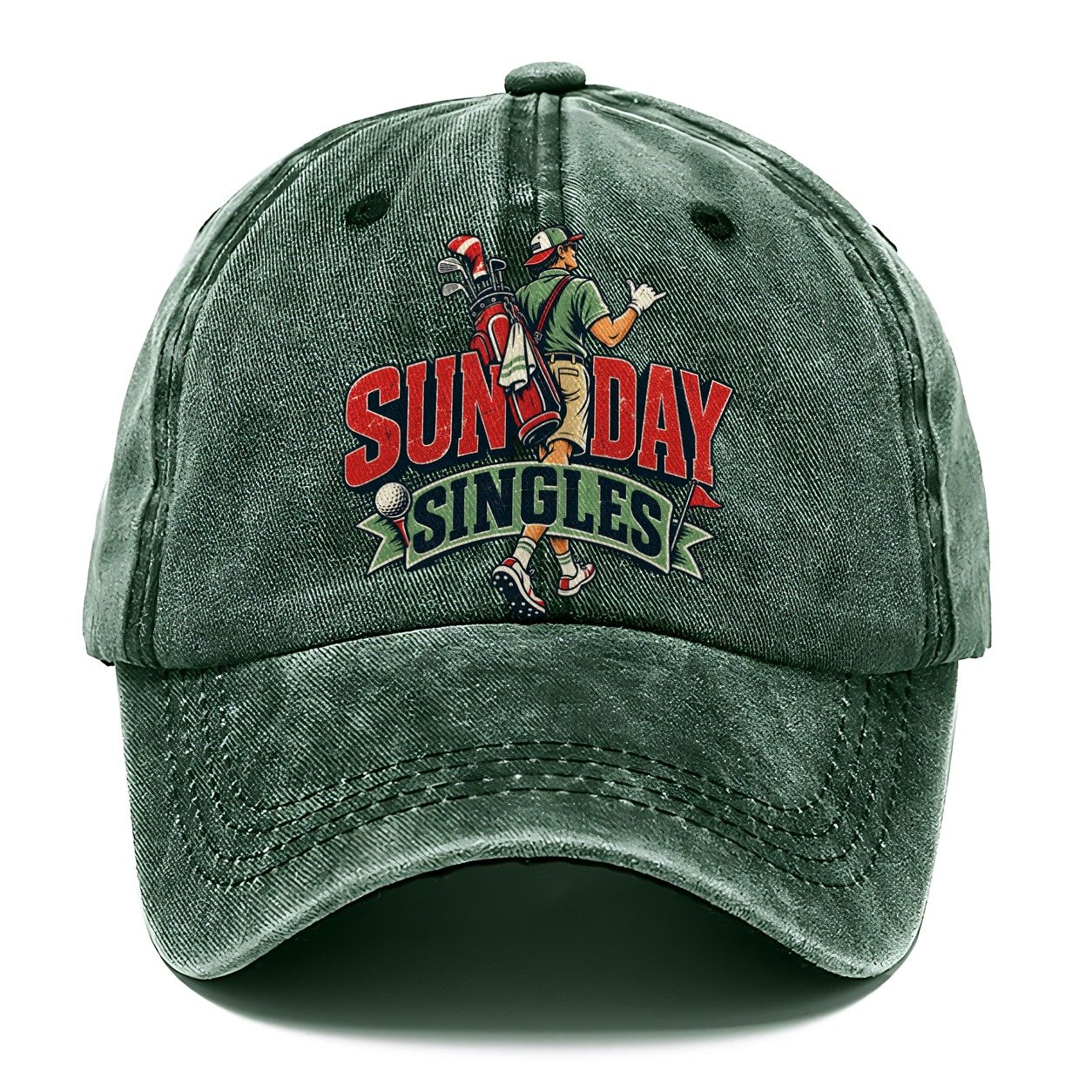 Sunday Singles Golf Life Classic Cap – Forest Mist