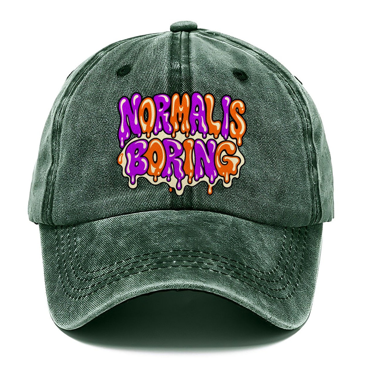 Normal Is Boring Crazy Styles Classic Cap – Forest Mist