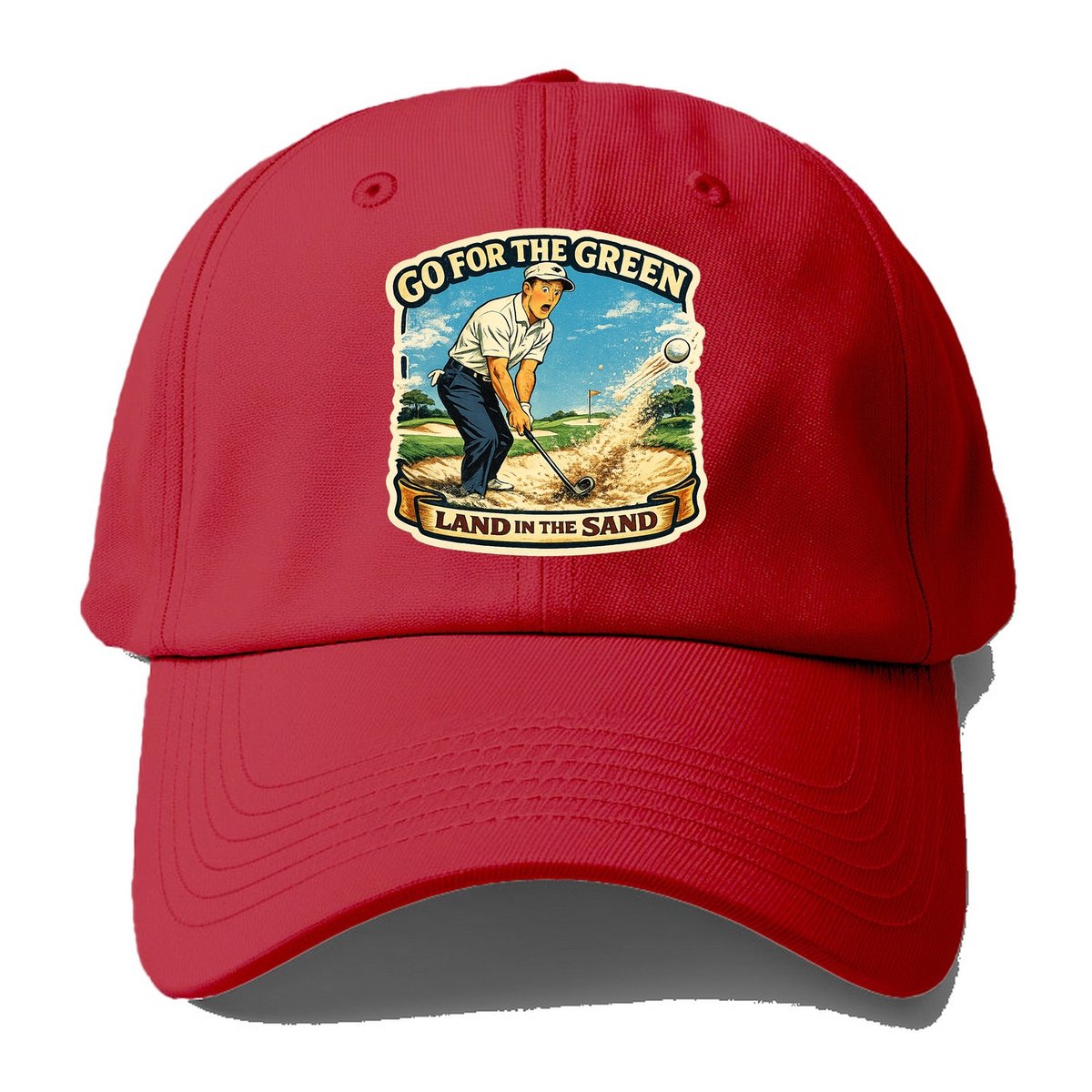 Land In The Sand Baseball Cap – Red