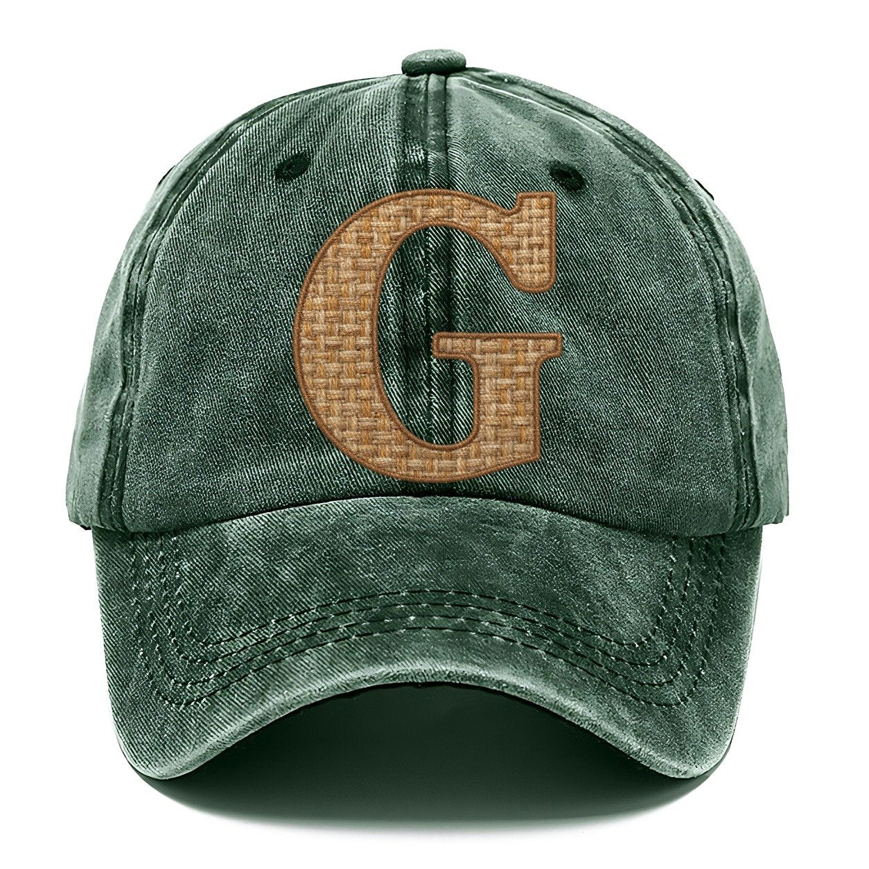 Woven Tweed G Monogram Classic Cap – Forest Mist
