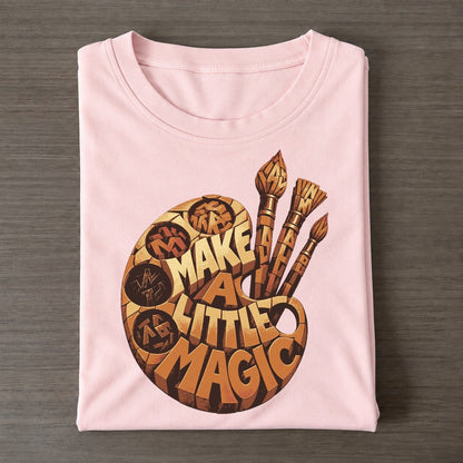 Color Well Palette Letter Sculpture Classic T-shirt – Pink
